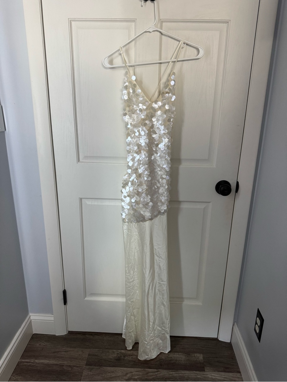 Hello Molly Ivory Sequin Maxi Dress